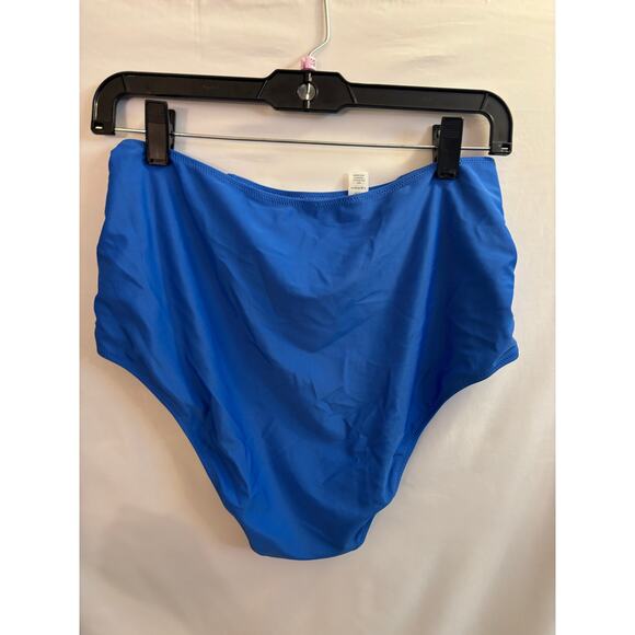 NWT Aerie High Waist Bikini Bottom – Blue – Size Large - Picture 3 of 4